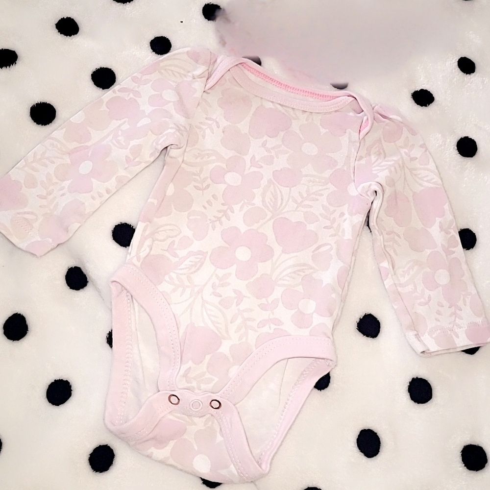 Floral Pink Baby One Piece